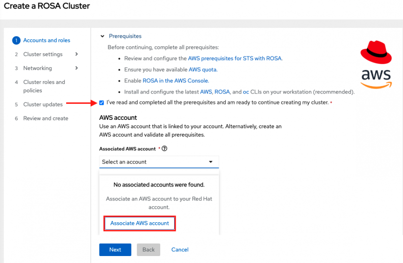 Deploy A Cluster With Console Ui Getting Started With Red Hat